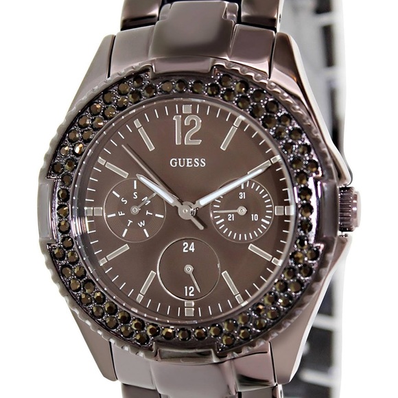 Guess Women`s Feminine Classic Hi-energy Bronze 38mm Watch. Model: U13631L1 - Picture 7 of 9